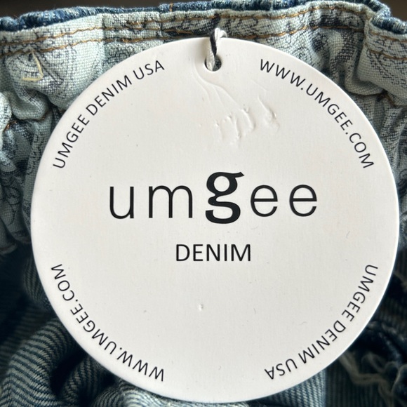 NWT Umgee Paperbag Wide Leg Denim Jeans - Picture 12 of 12